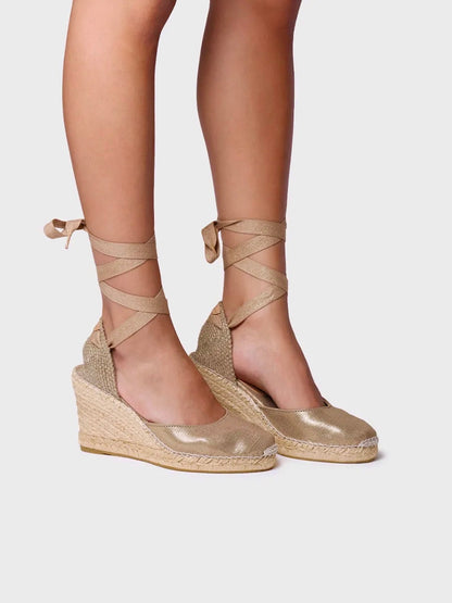 Toni Pons Florina Ladies Tie Strap Wedge Espadrille