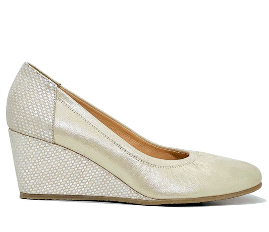 Bioeco Ladies Wedge Heel Court Shoe