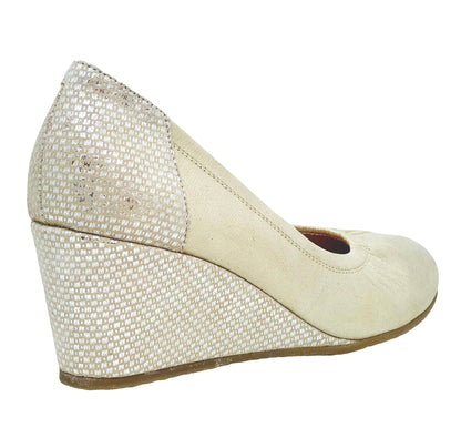 Bioeco Ladies Wedge Heel Court Shoe