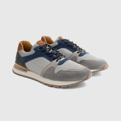 Ambitious Vince Men's Woven Effect Lace Up Premium Sneaker