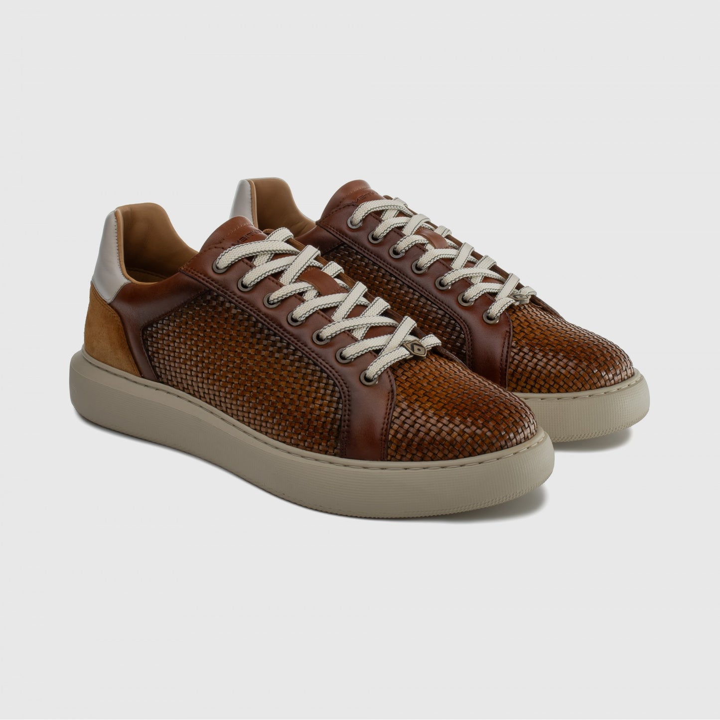 Ambitious Eclipse Men's Woven Effect Lace Up Premium Sneaker