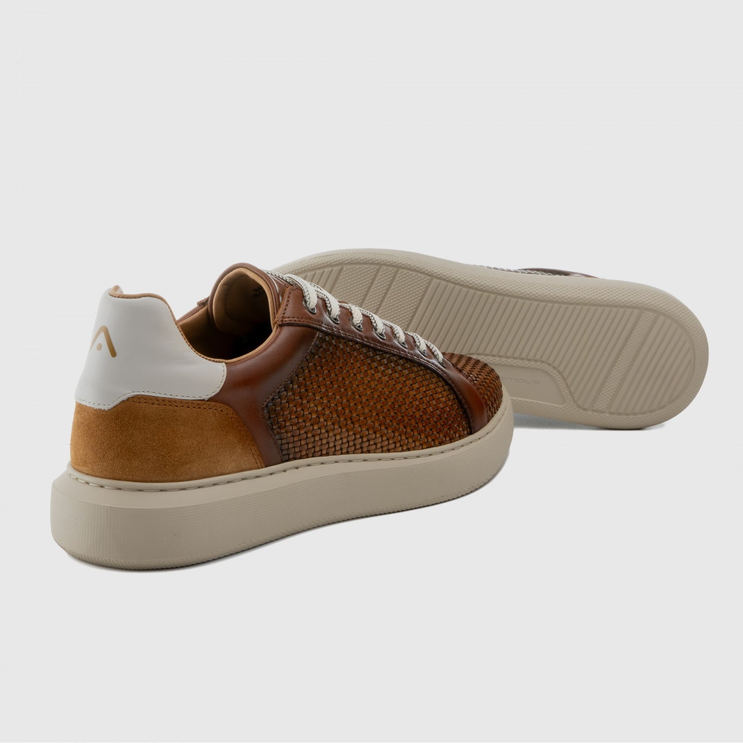 Ambitious Eclipse Men's Woven Effect Lace Up Premium Sneaker