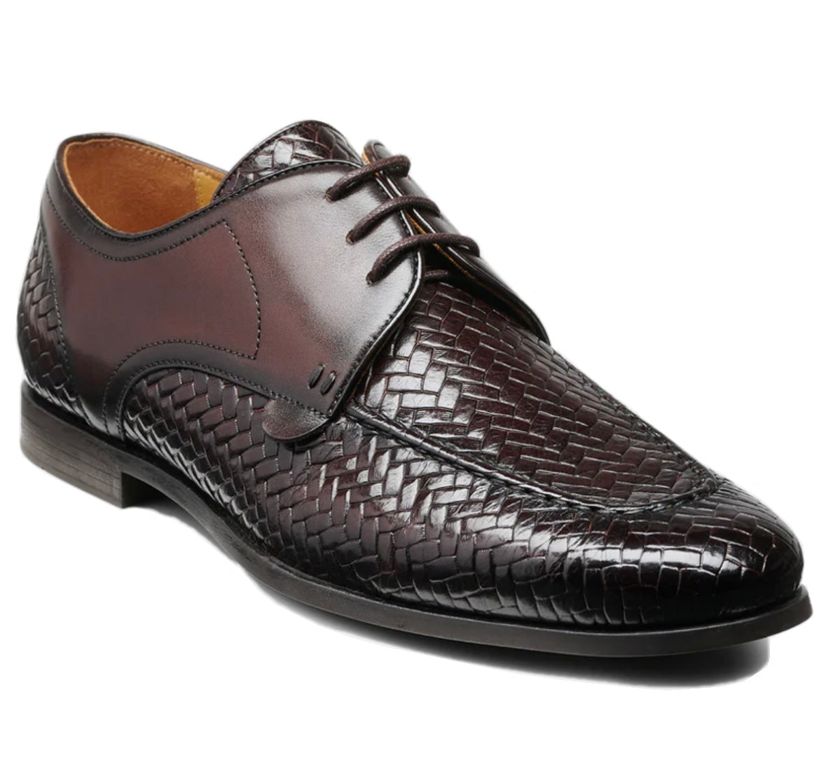 Barker Sorrento Mens Woven Upper lace Up Gibson