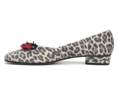 HB Jest Ladies Leopard Print Toggle Trim Pump