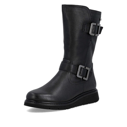 Remonte Ladies Buckle Side Biker Style Boot