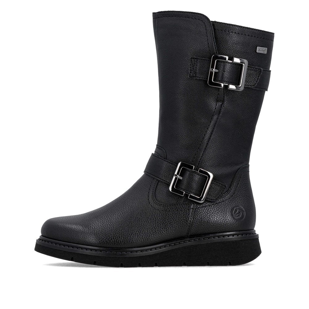 Remonte Ladies Buckle Side Biker Style Boot