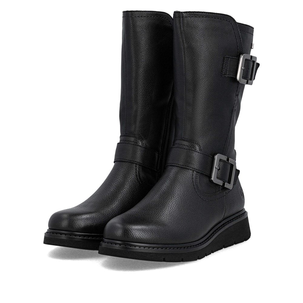 Remonte Ladies Buckle Side Biker Style Boot