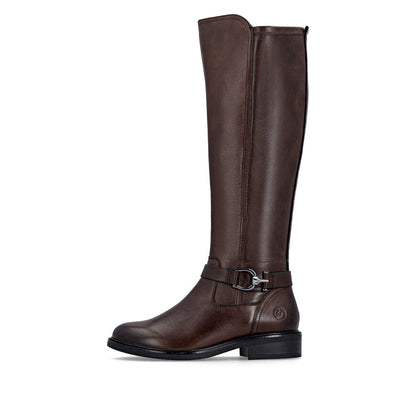 Remonte Ladies Stretch Back Zip Side Long Boot