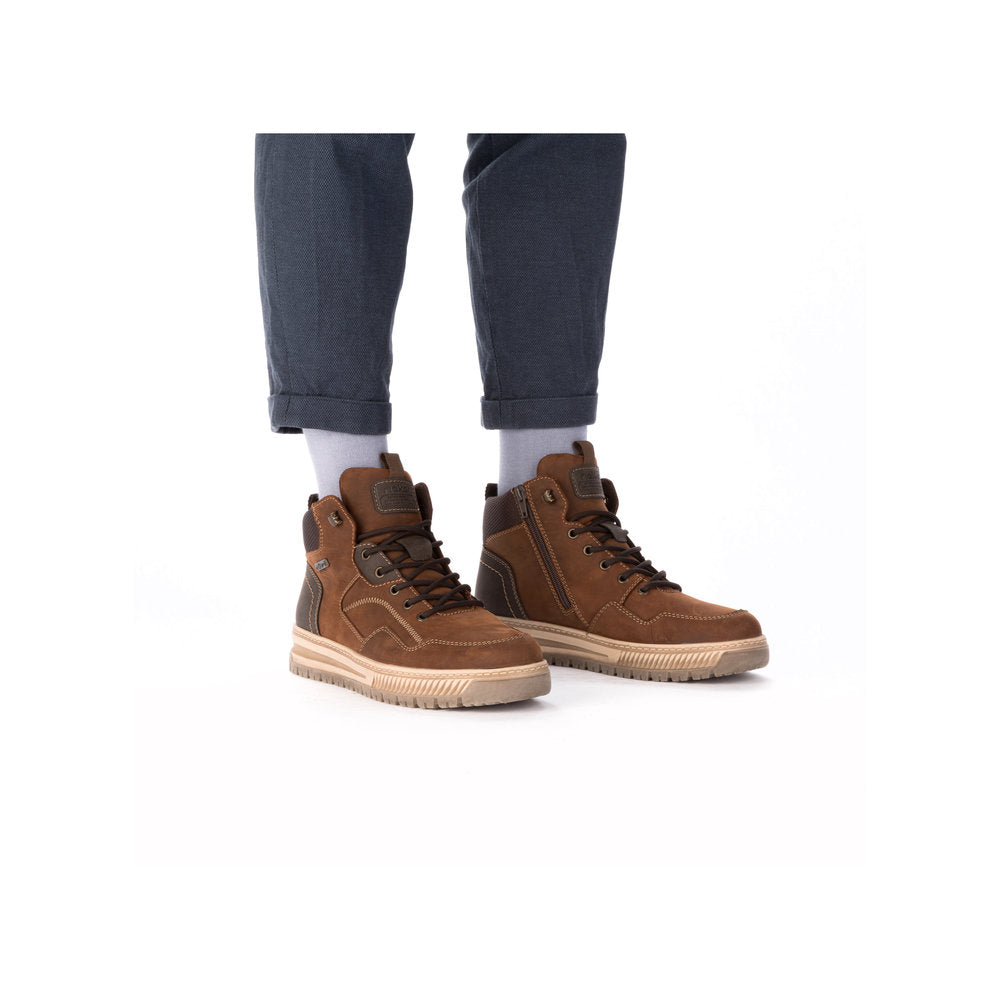 Rieker Mens Tex Lined Waxy Nubuck High Top