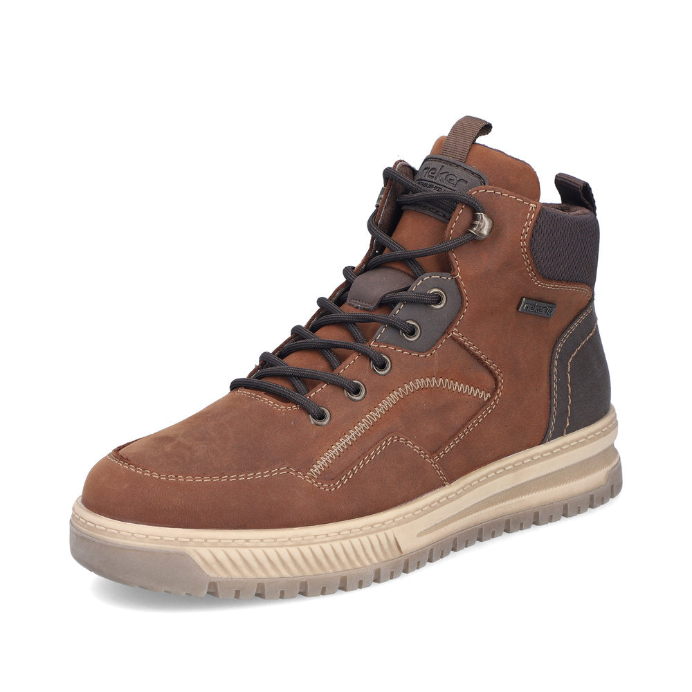 Rieker Mens Tex Lined Waxy Nubuck High Top
