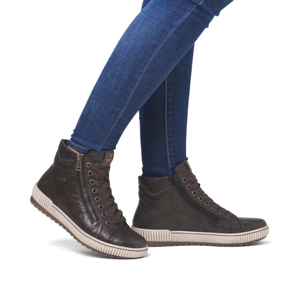 Remonte Ladies Lace Up Tex Lines Sneaker Boot