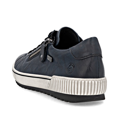 Remonte Ladies Lace Up Zip Side Sneaker