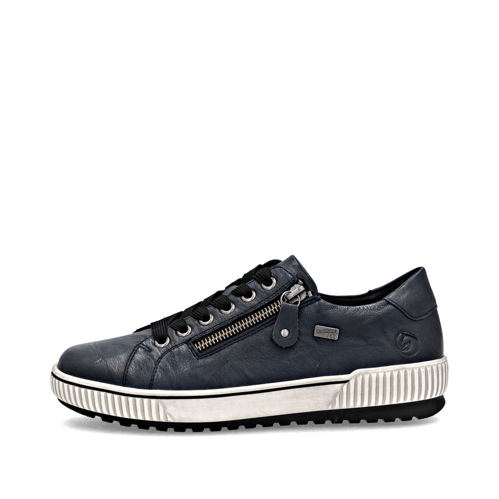 Remonte Ladies Lace Up Zip Side Sneaker