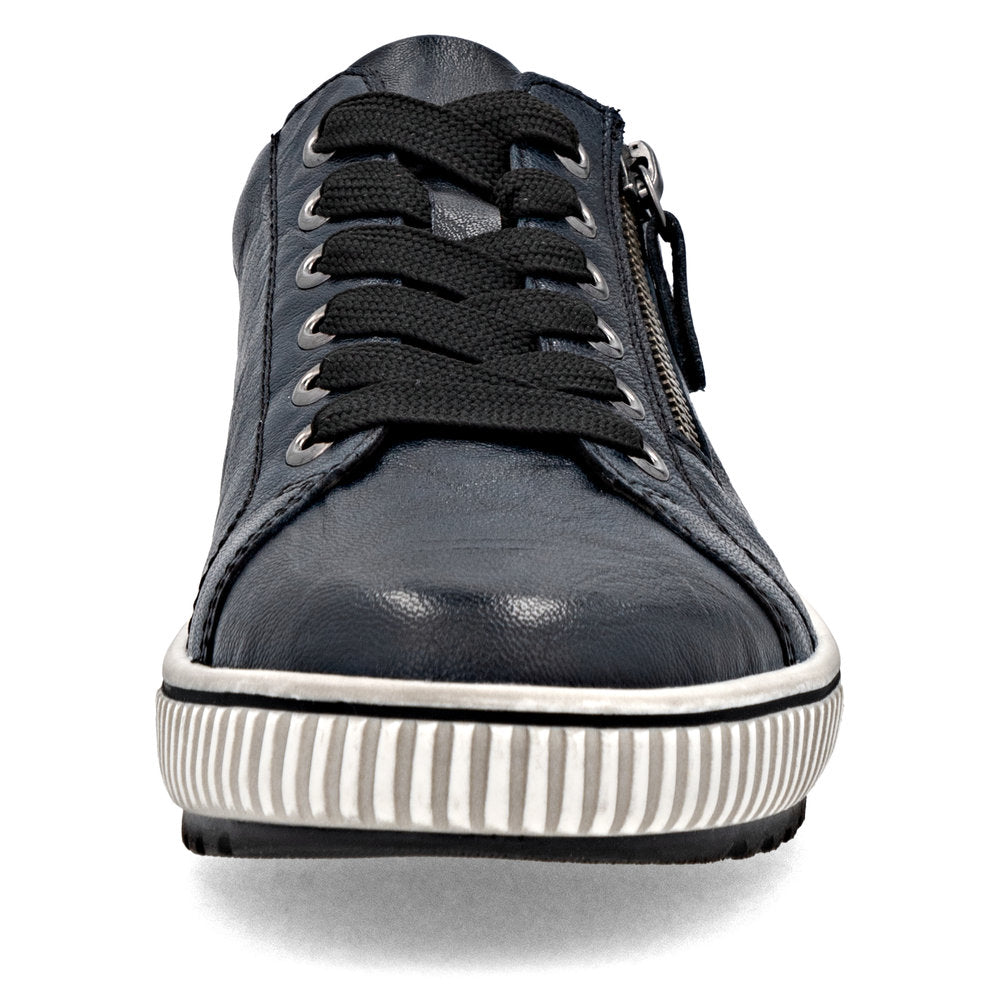Remonte Ladies Lace Up Zip Side Sneaker