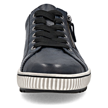 Remonte Ladies Lace Up Zip Side Sneaker