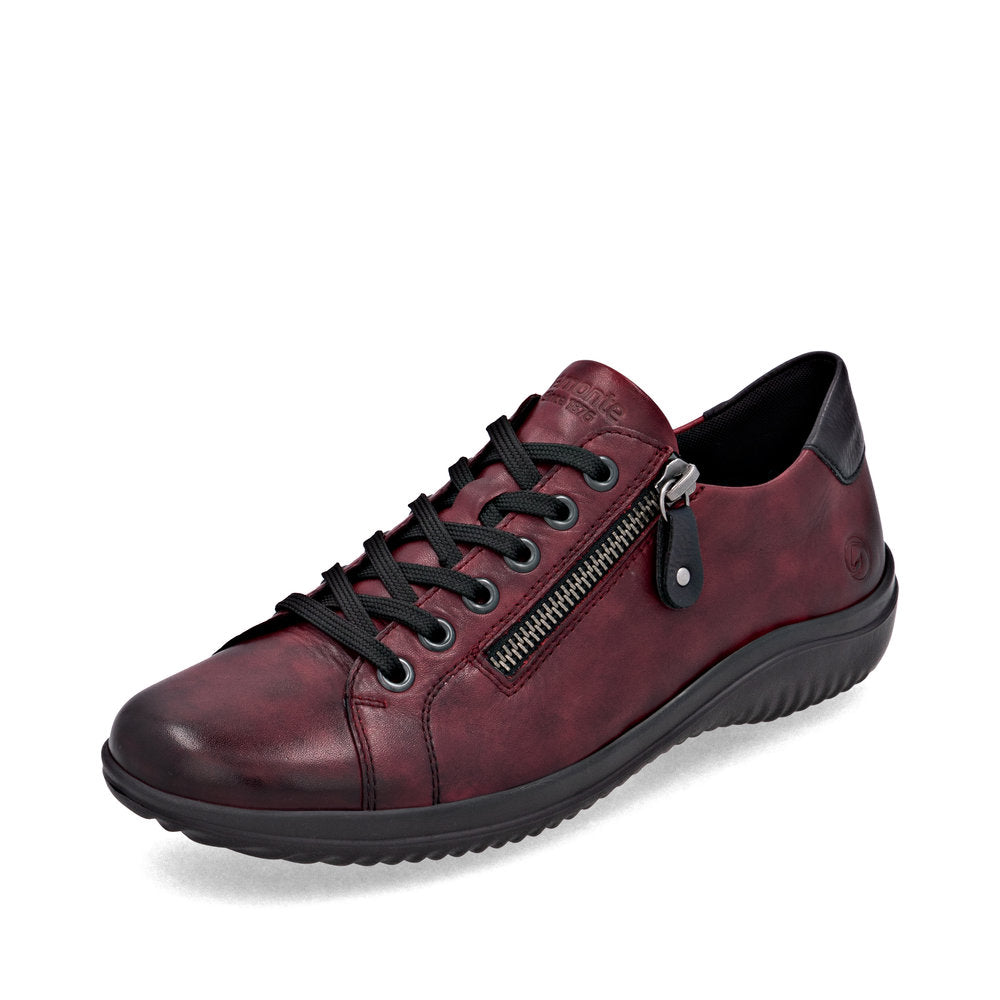 Remonte Ladies Side Zip and Lace Up Casual Shoe