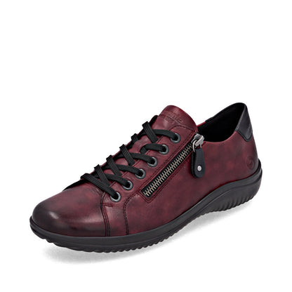 Remonte Ladies Side Zip and Lace Up Casual Shoe