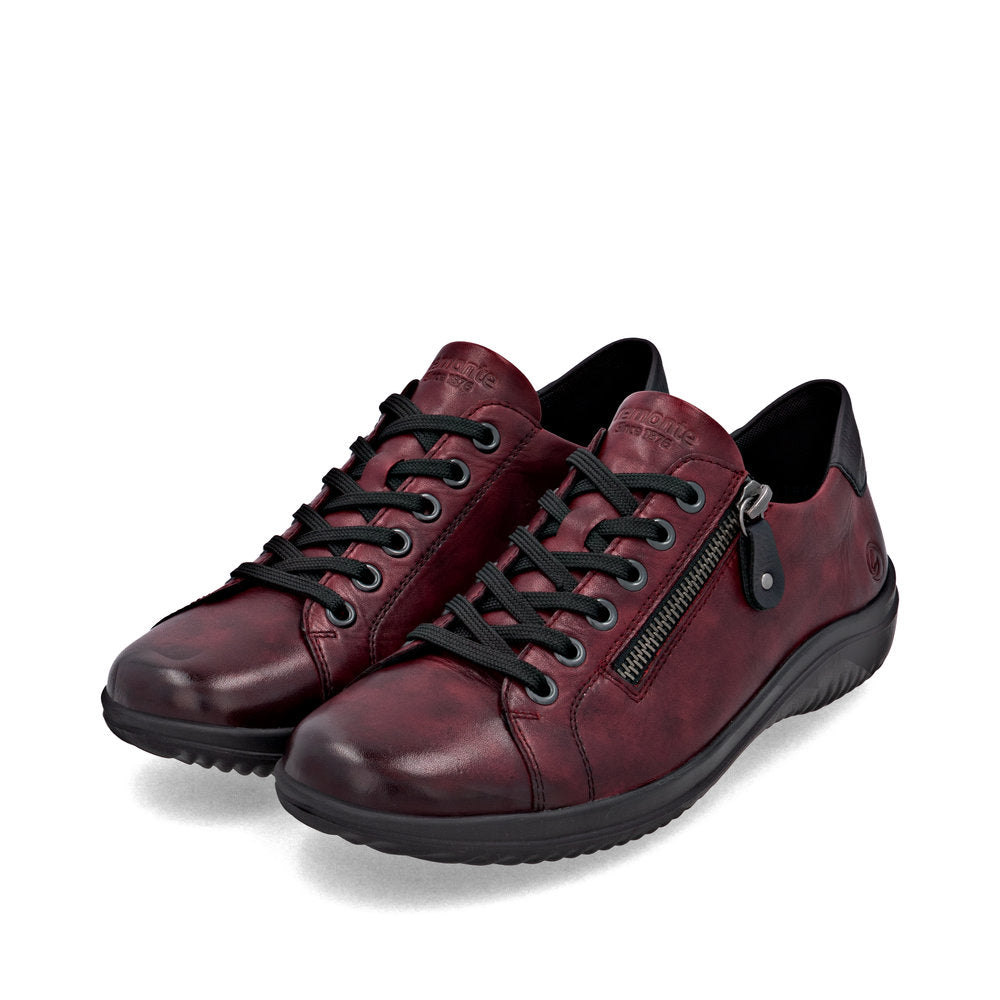Remonte Ladies Side Zip and Lace Up Casual Shoe