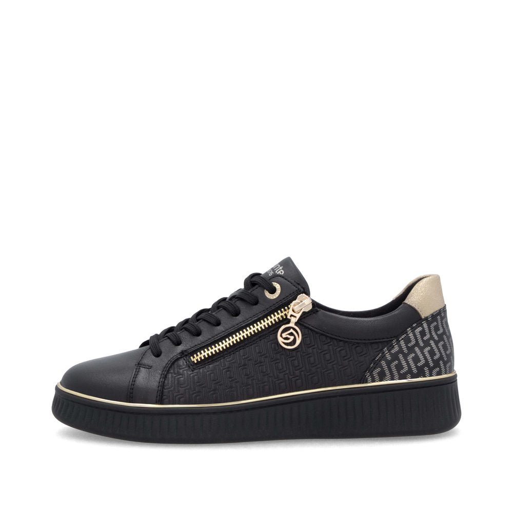 Remonte Ladies Zip and Lace Up Sneaker