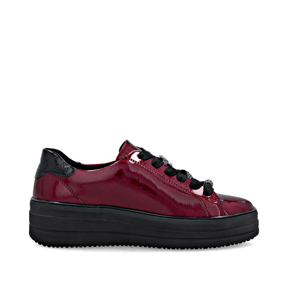 Remonte Ladies Zip and Lace Up Sneaker