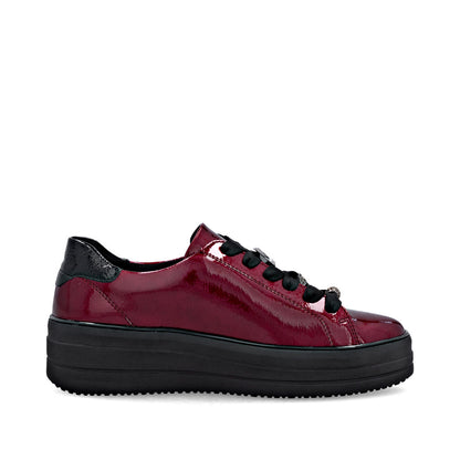 Remonte Ladies Zip and Lace Up Sneaker