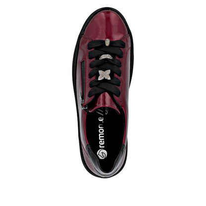 Remonte Ladies Zip and Lace Up Sneaker