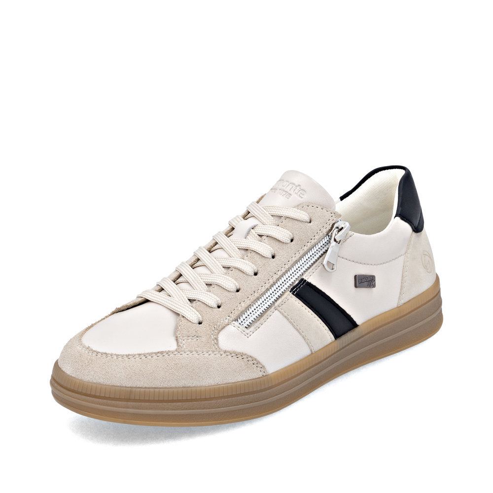 Remonte Ladies Lace Up Zip Side Retro Sneaker