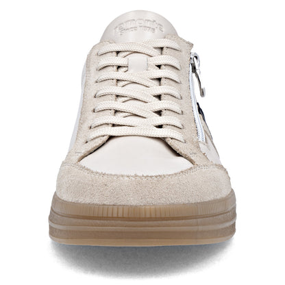 Remonte Ladies Lace Up Zip Side Retro Sneaker