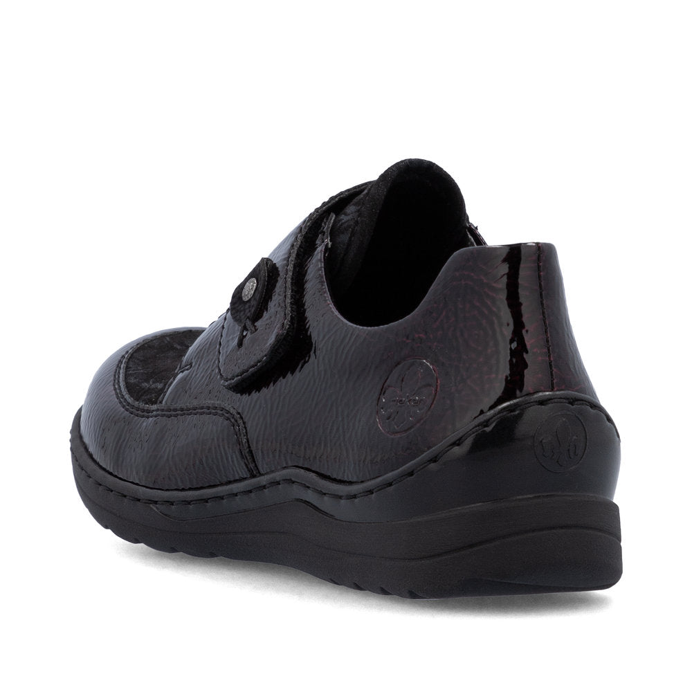 Rieker Ladies Stretch Front Velcro Shoe