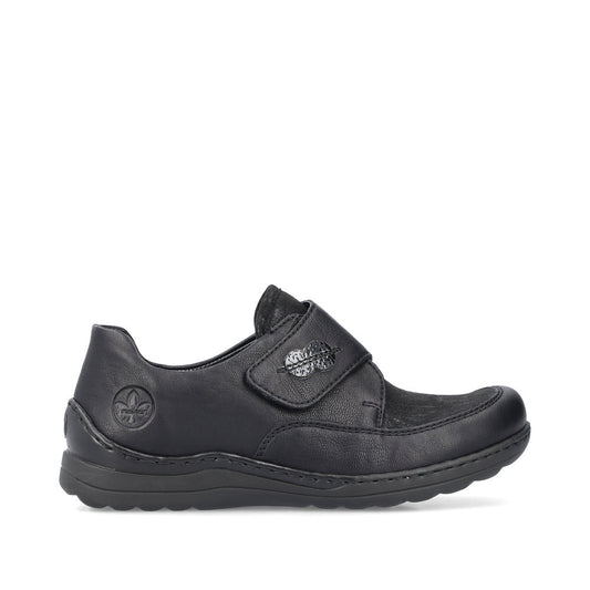 Rieker Ladies Stretch Front Velcro Shoe