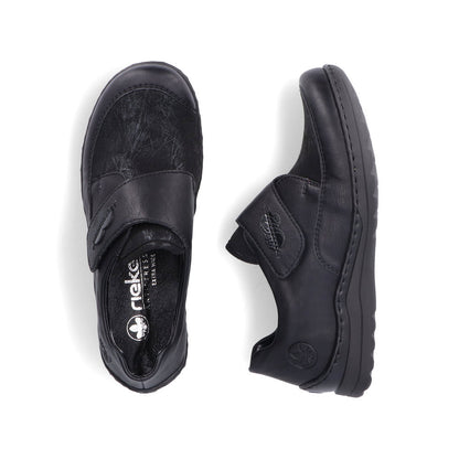 Rieker Ladies Stretch Front Velcro Shoe