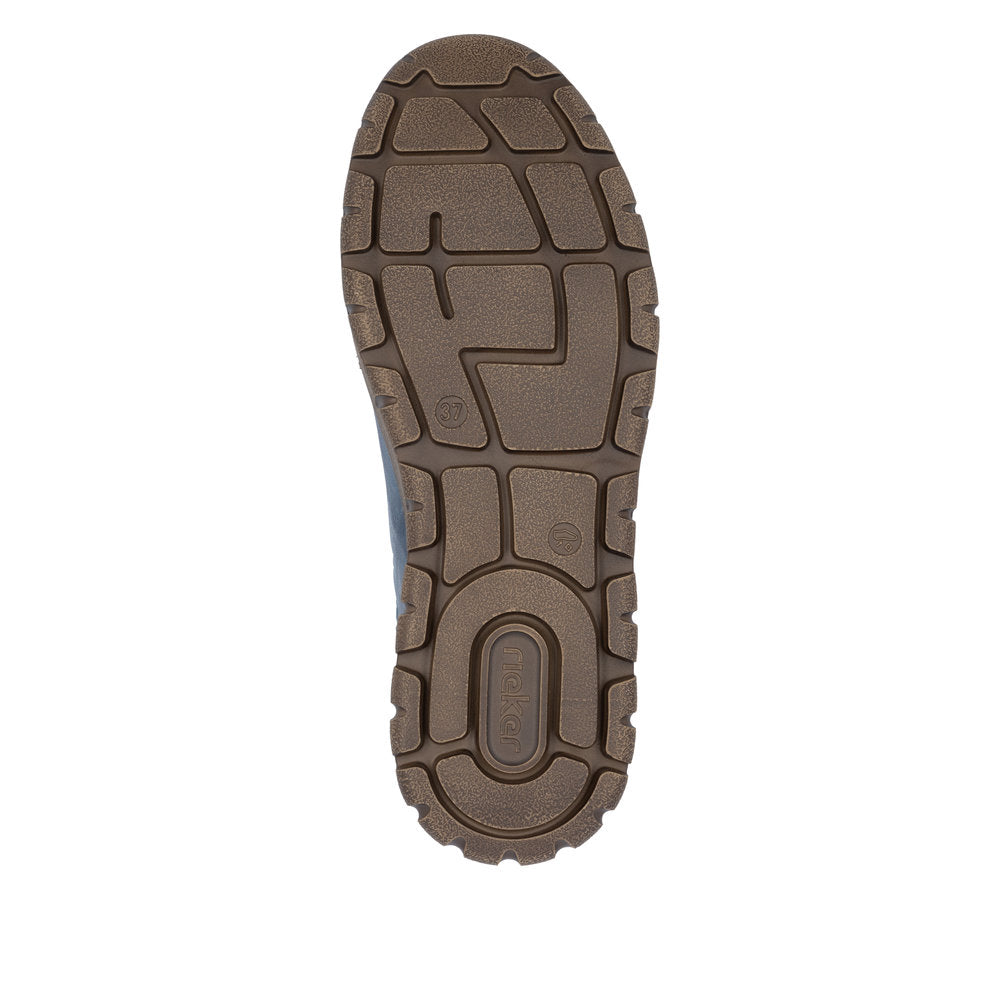 Rieker Ladies Knitted Collar Tex Lined Lace Up Boot