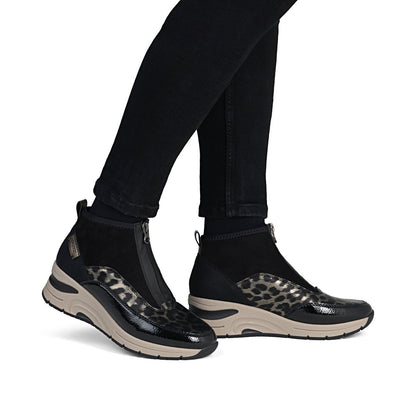 Rieker Ladies Trend Zip Front Sneaker Boot