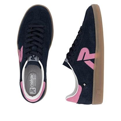 Rieker Ladies Low Profile Lace Up Sneaker