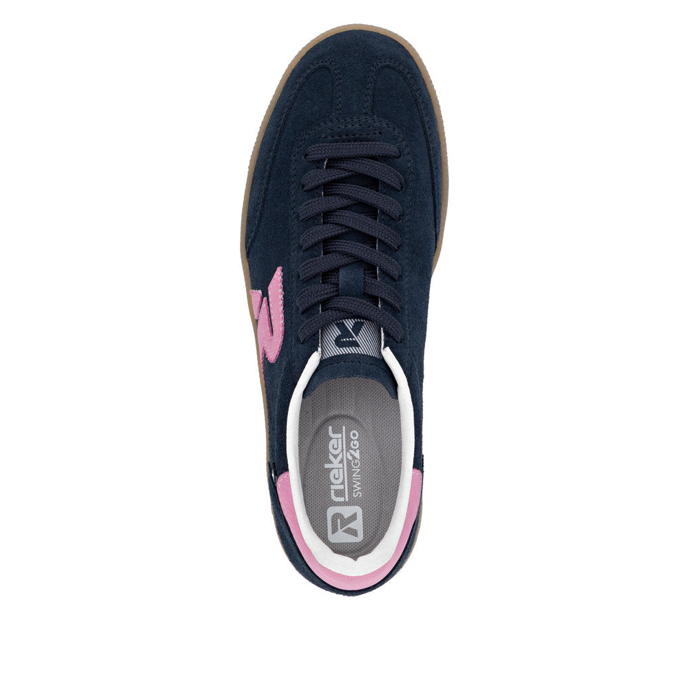 Rieker Ladies Low Profile Lace Up Sneaker
