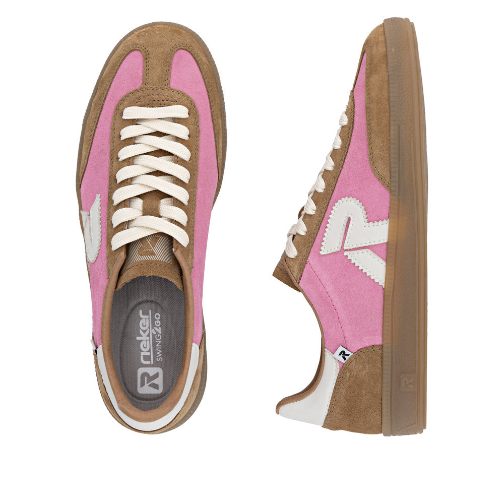 Rieker Ladies Low Profile Lace Up Sneaker