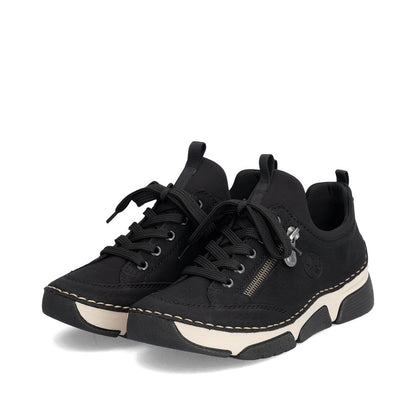 Rieker Ladies Zip and Lace Up Sneaker