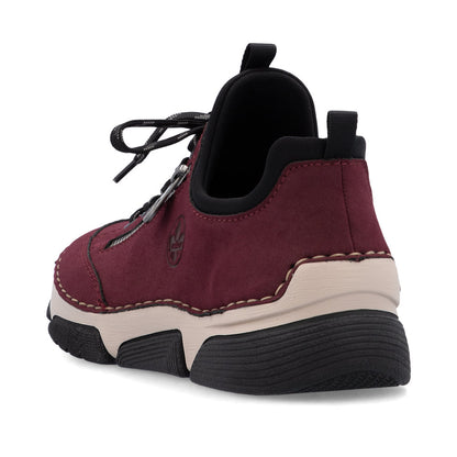 Rieker Ladies Zip and Lace Up Sneaker