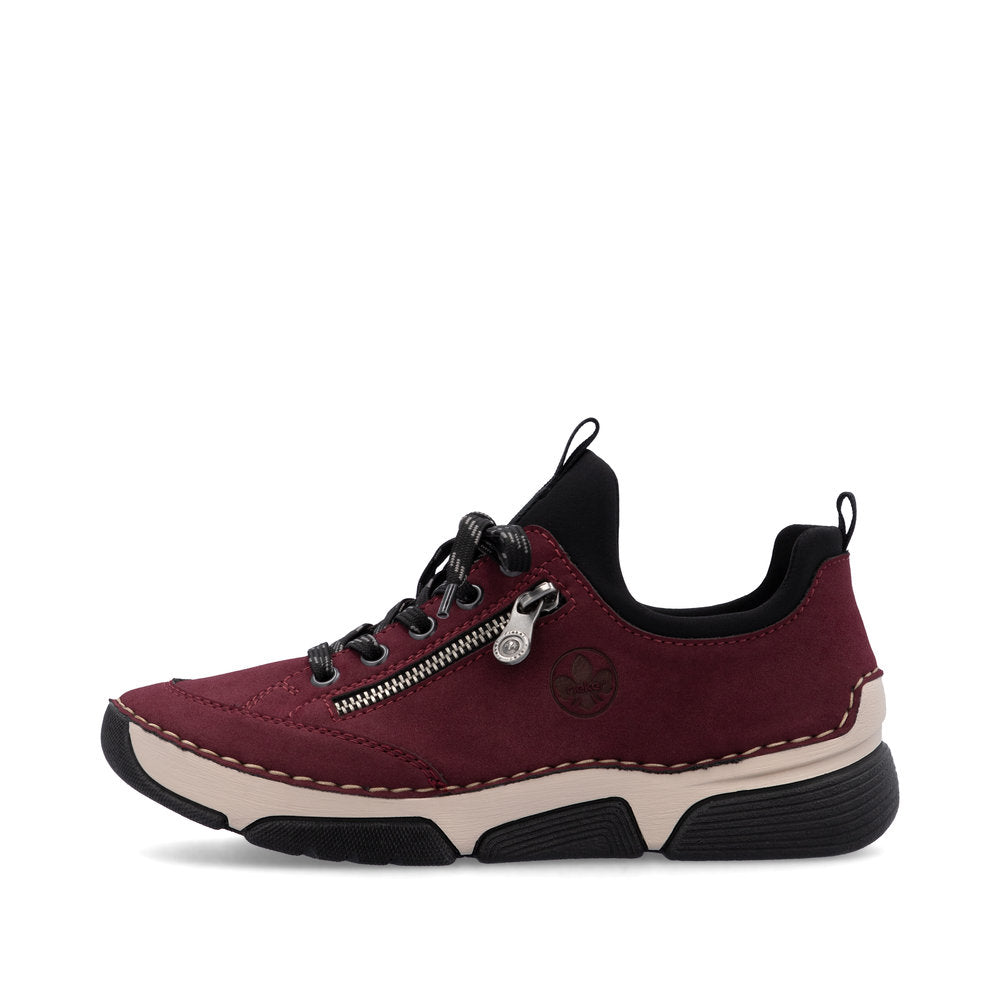 Rieker Ladies Zip and Lace Up Sneaker