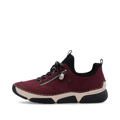 Rieker Ladies Zip and Lace Up Sneaker
