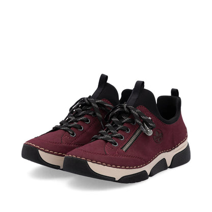 Rieker Ladies Zip and Lace Up Sneaker