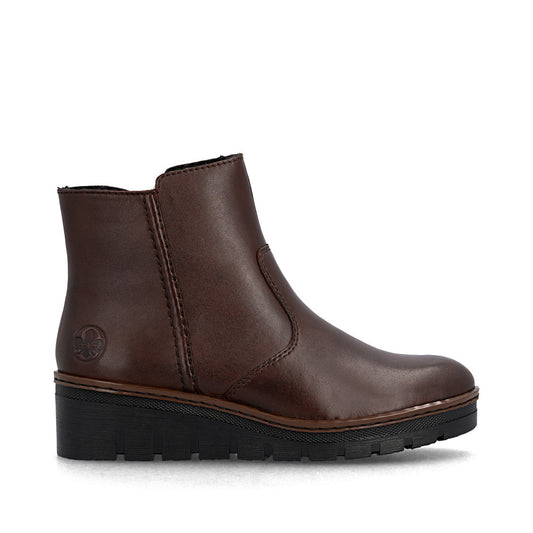 Rieker Ladies Small Wedge Ankle Boot