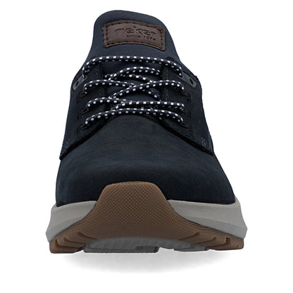 Rieker Mens Bungee Lace Nubuck Sneaker