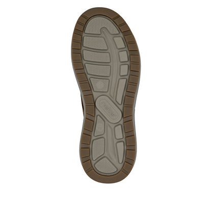 Rieker Mens Bungee Lace Nubuck Sneaker