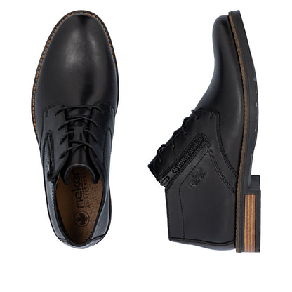 Rieker Mens Zip Side Lace Up Chukka Boot
