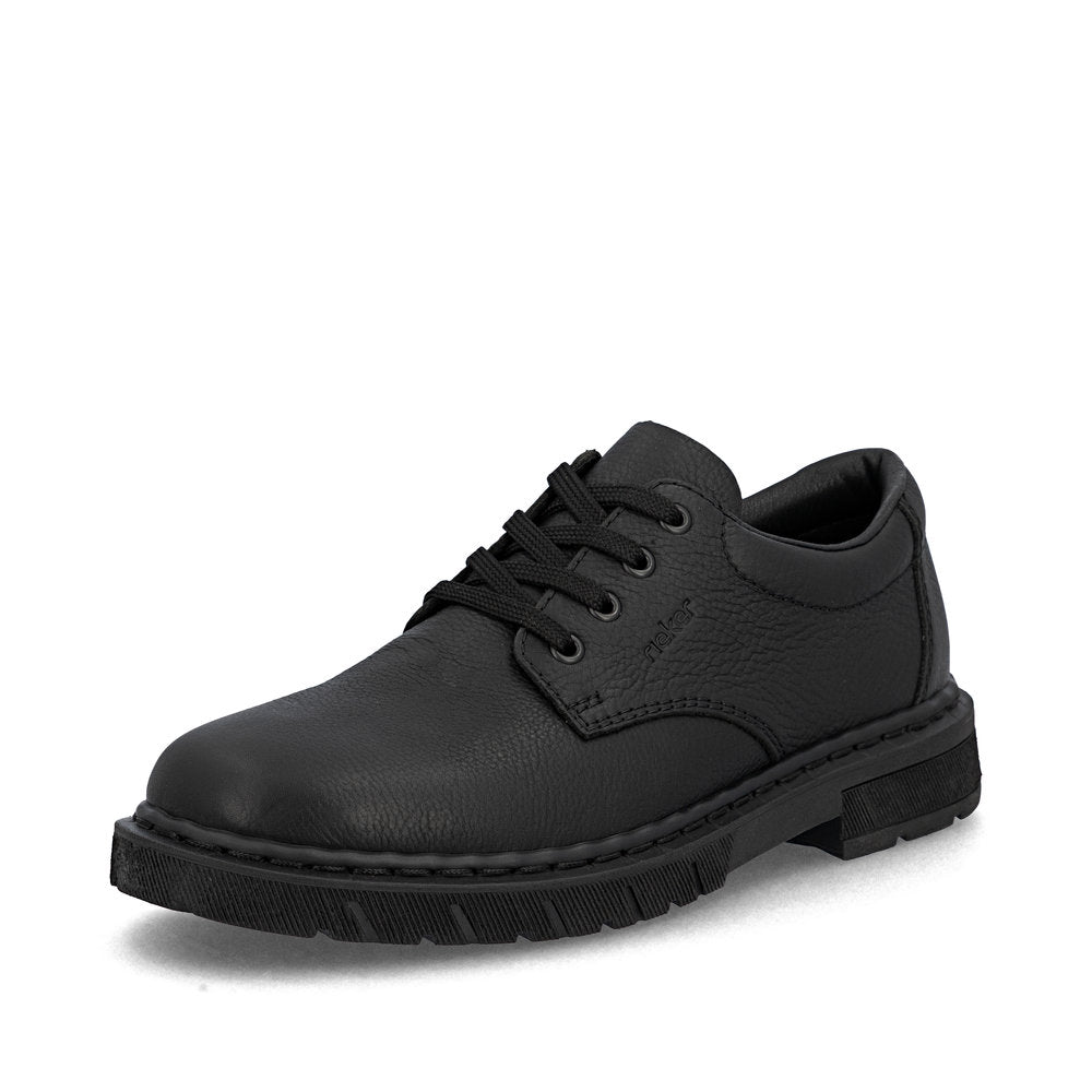 Rieker Gents Waxy Leather Chunky Sole Lace Up Shoe