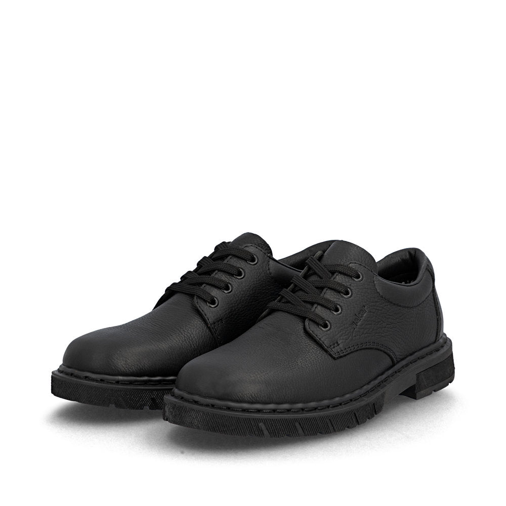 Rieker Gents Waxy Leather Chunky Sole Lace Up Shoe