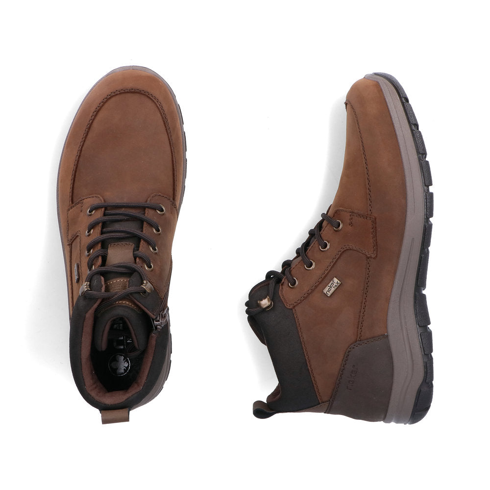 Rieker Mens Lace Up Tex Lined Casual Boot