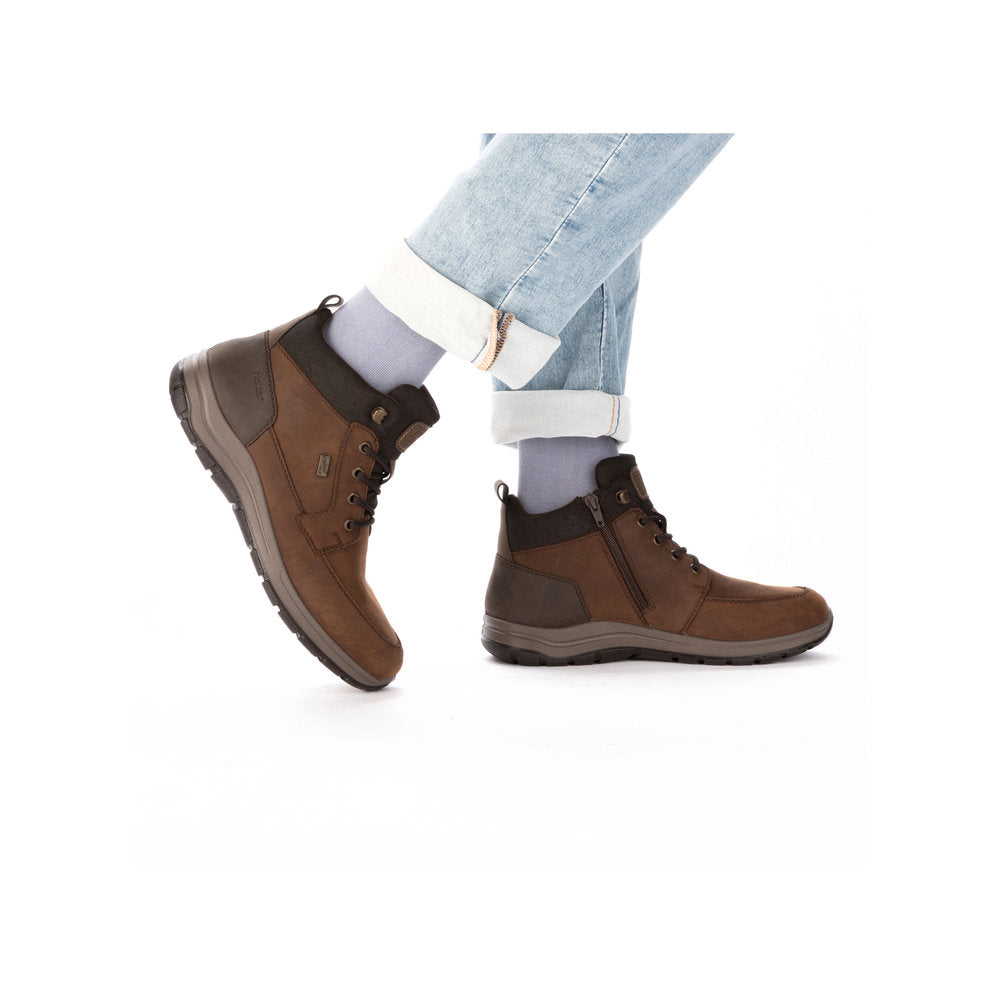 Rieker Mens Lace Up Tex Lined Casual Boot