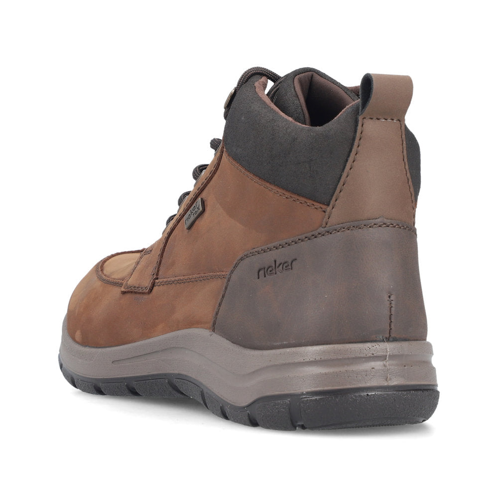 Rieker Mens Lace Up Tex Lined Casual Boot